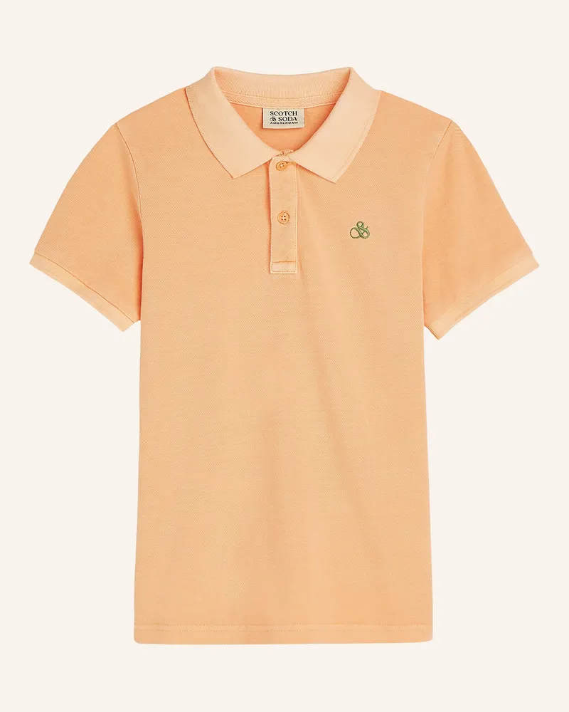 Scotch&Soda Piqué-Poloshirt Hellorange