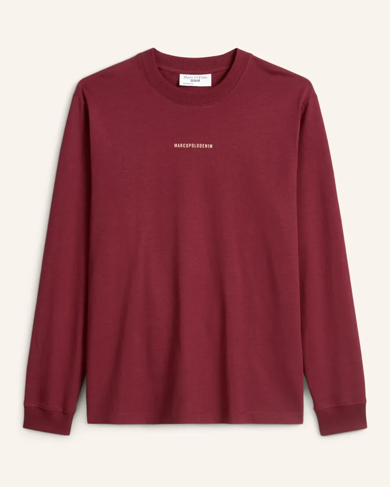 Marc O'Polo T-Shirt Dunkelrot