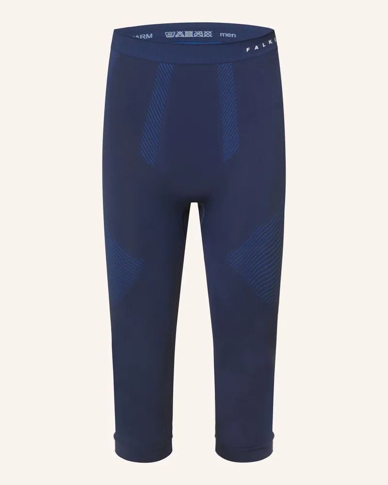 Falke Funktionswäsche-Hose WARM mit verkürzter Beinlänge Dunkelblau