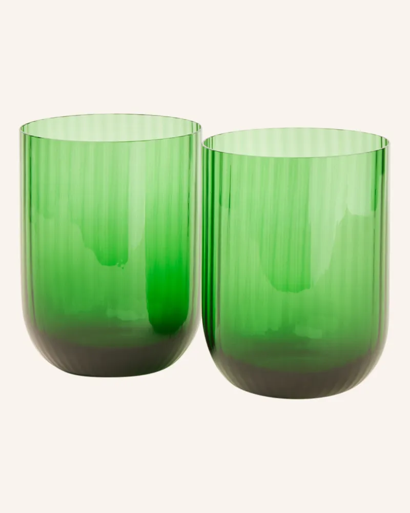 Dolce & Gabbana Casa 2er-Set Trinkgläser Carretto gruen Grün