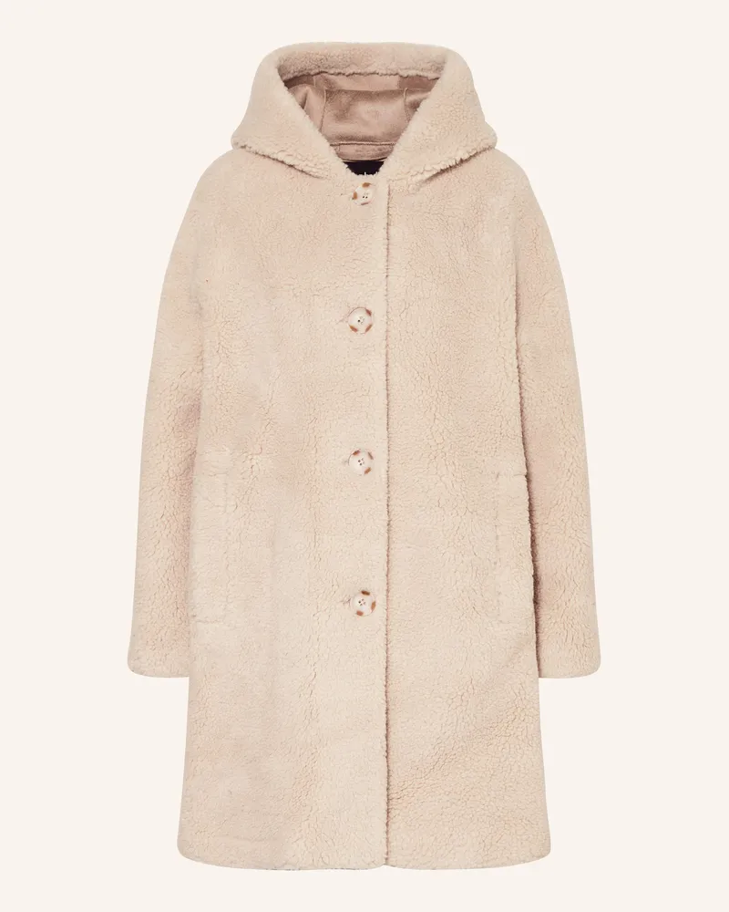 Darling Harbour Teddyfell-Mantel beige Beige