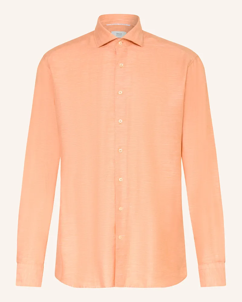 Eterna Hemd Modern Fit mit Leinen Hellorange