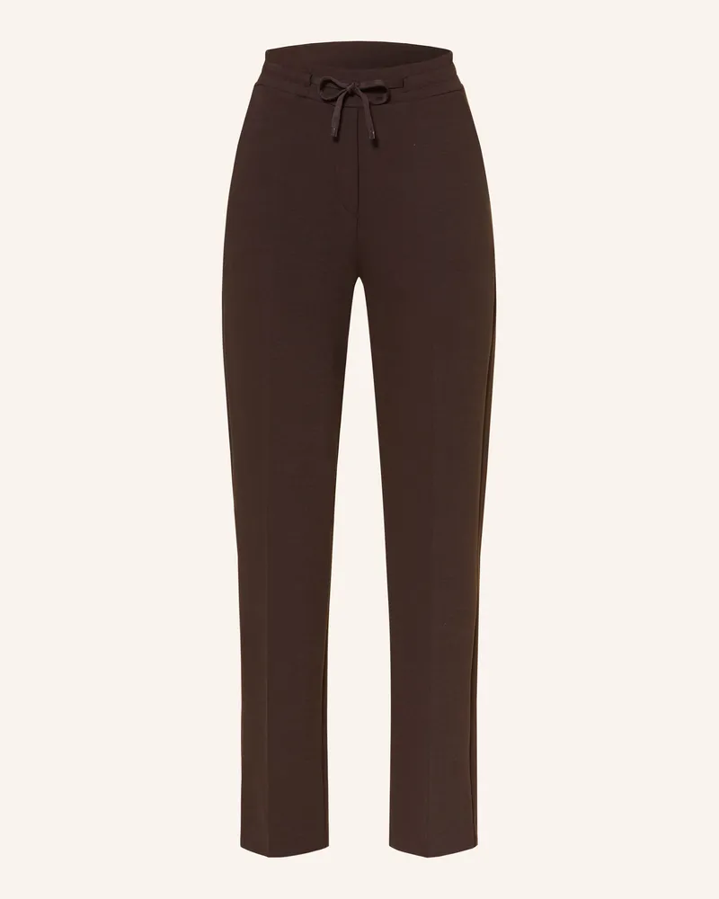 OPUS Hose MACIE im Jogging-Stil Dunkelbraun