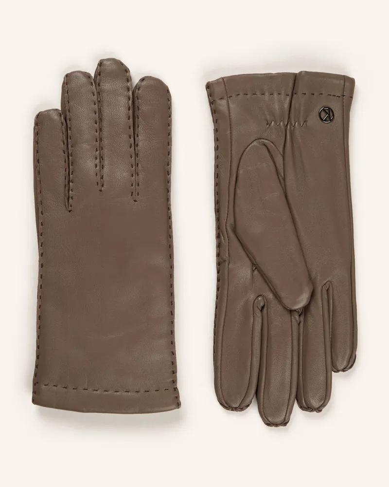Kessler Lederhandschuh mit Touchscreen-Funktion Taupe