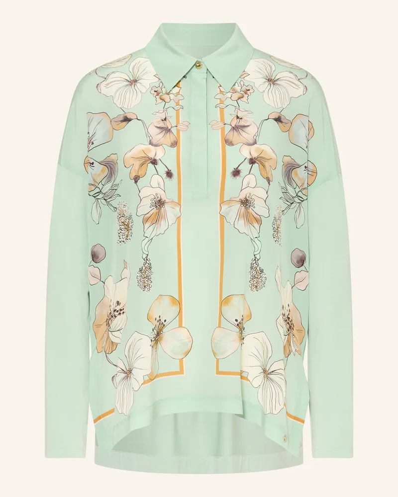 Marc Cain Blusenshirt Im Materialmix gruen 505