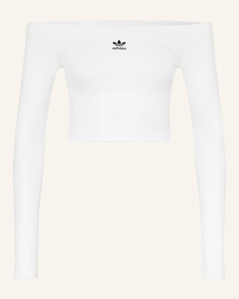 adidas Off-Shoulder-Shirt Essentials weiss Weiss
