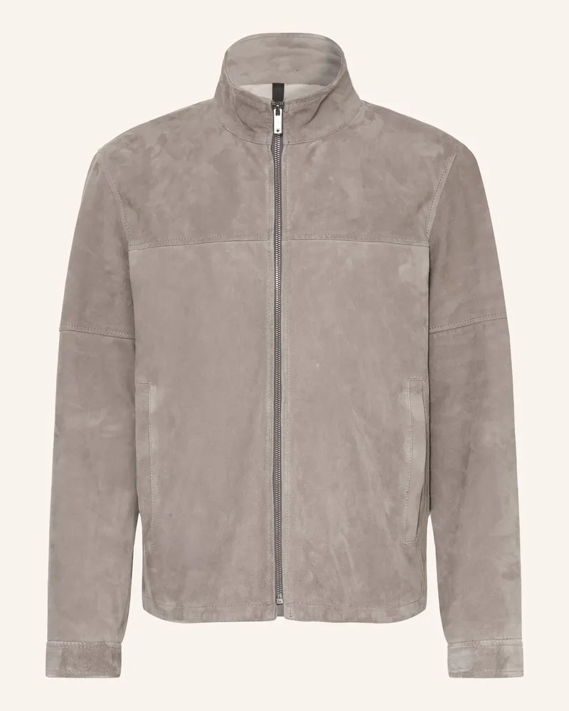 Strellson Lederjacke Jimmy grau Dunkelgrau