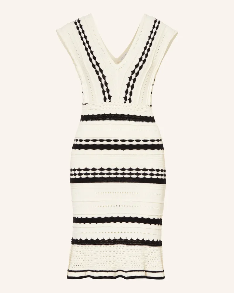 Mrs & HUGS Strickkleid weiss Ecru
