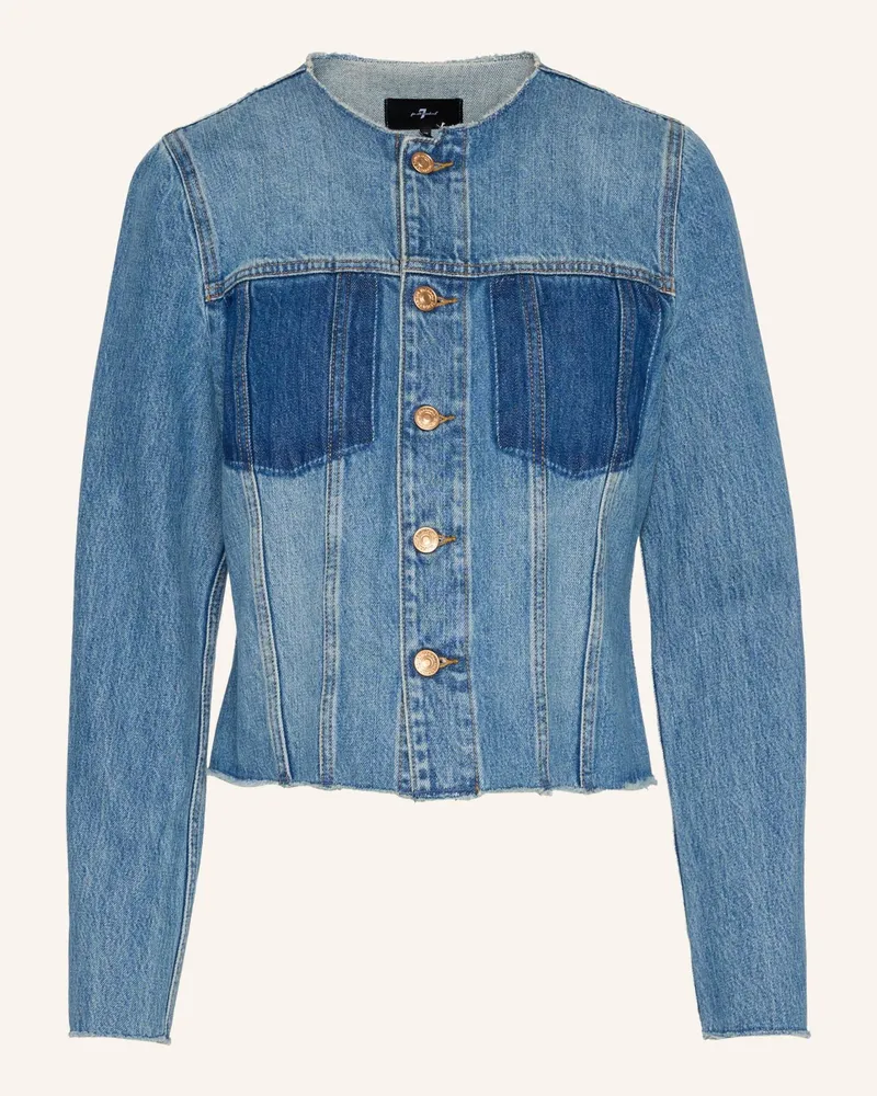 7 for all mankind Denim Vicky Jacket blau Blau