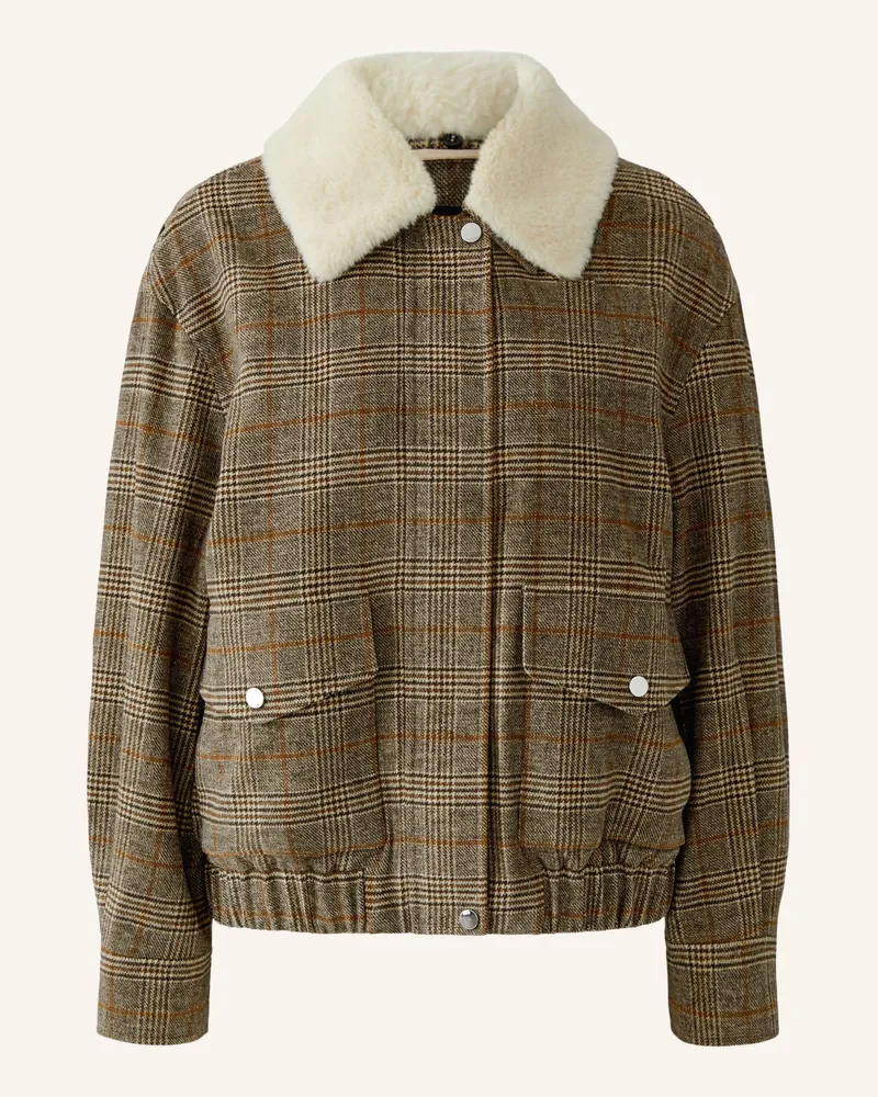 Oui  Jacke grau Braun