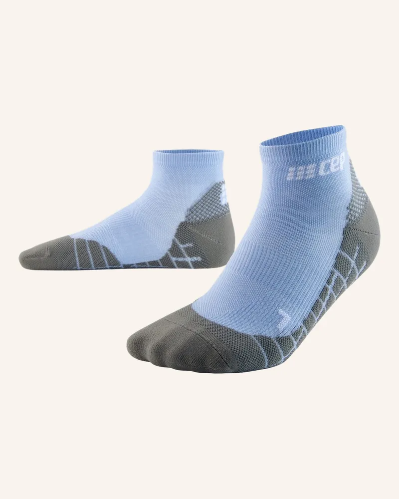 CEP Trekking-Socken Light Merino Low Cut  Mit Kompression blau Hellblau