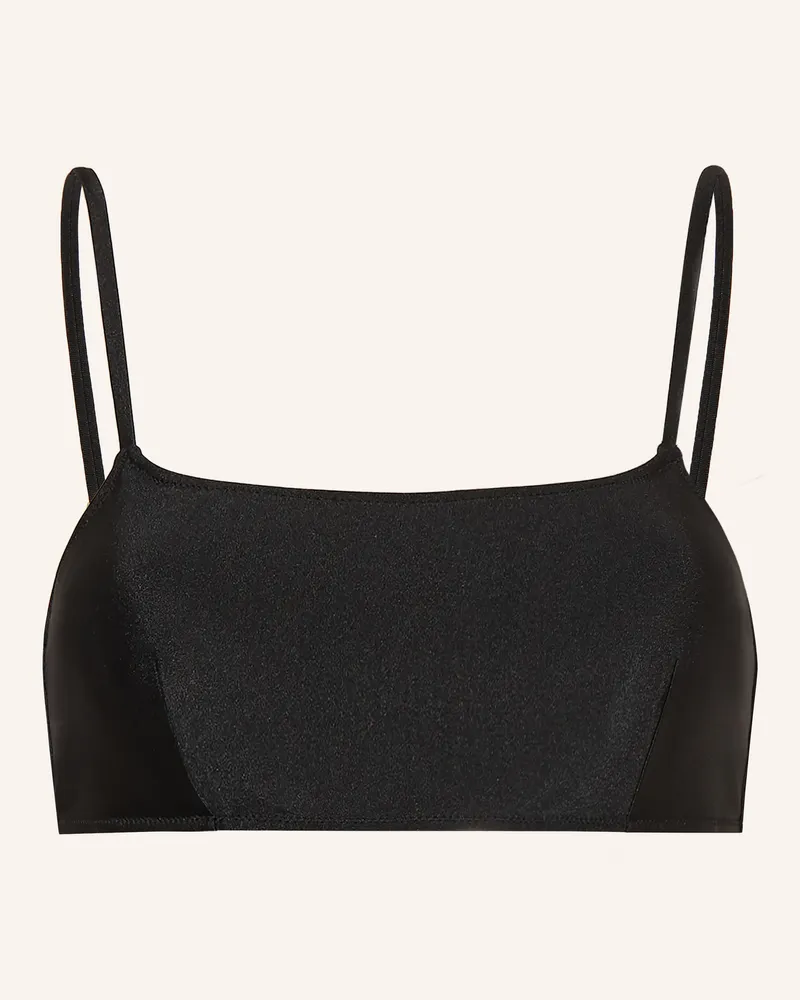 Mrs & HUGS Bustier-Bikini-Top Schwarz