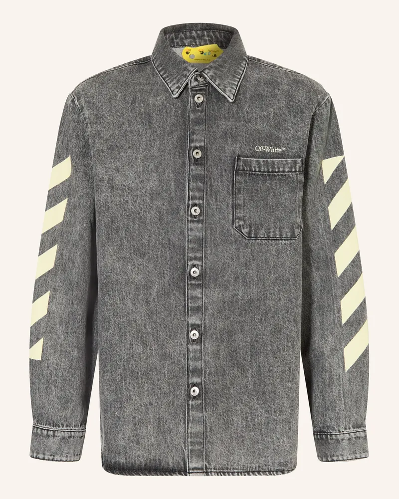 OFF-WHITE Jeanshemd Grau
