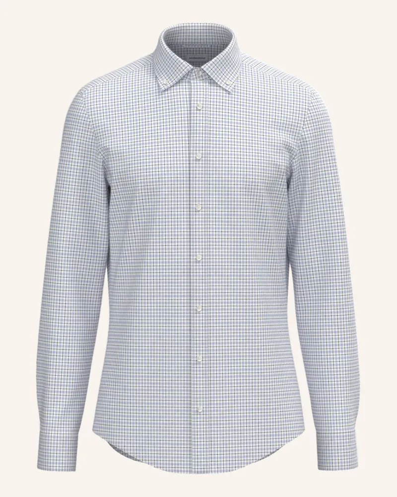 Seidensticker Flanellhemd Shaped Fit Blau