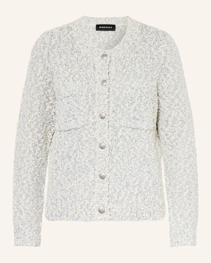 Repeat Strickjacke Mit Pailletten blau Hellblau