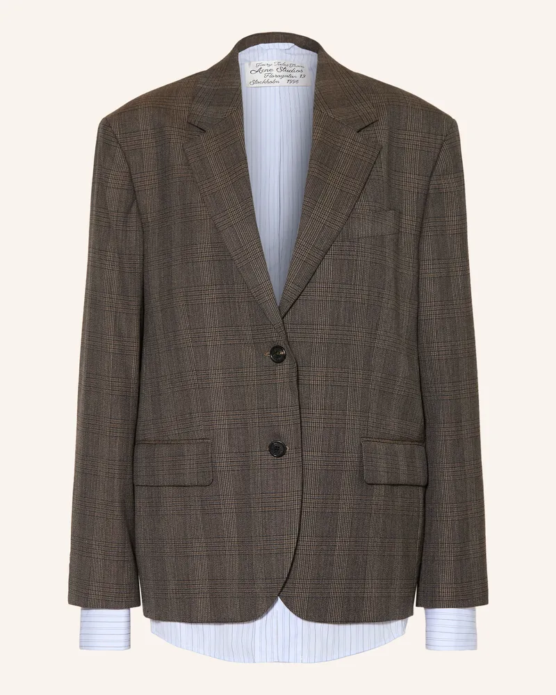 Acne Studios Blazer braun Dunkelbraun