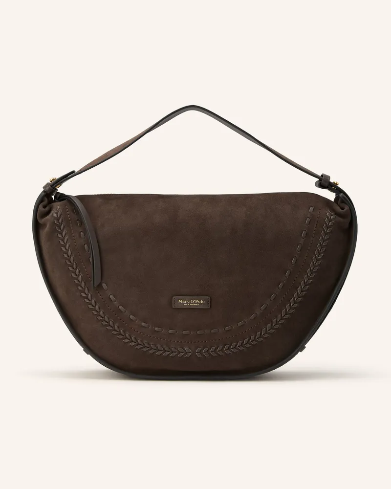 Marc O'Polo Beuteltasche Aayda braun Dunkelbraun
