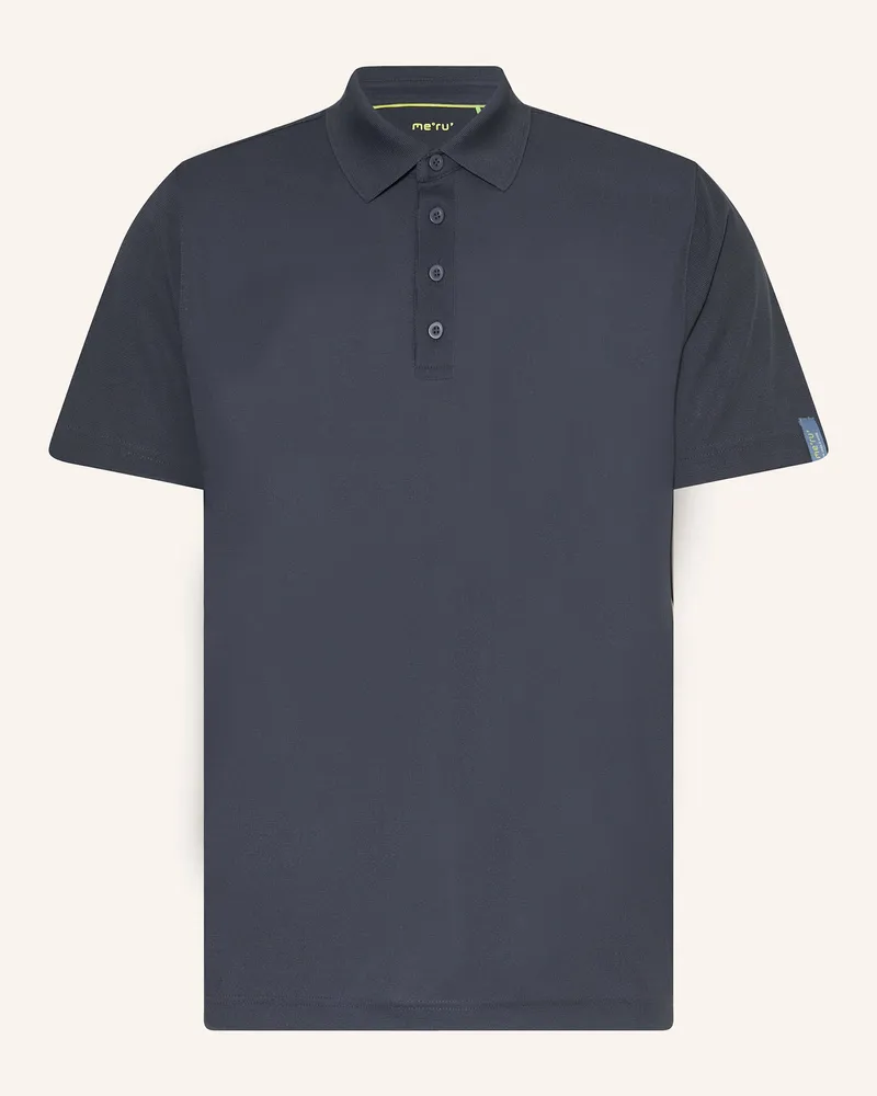 me°ru' Funktions-Poloshirt Bristol blau Dunkelblau