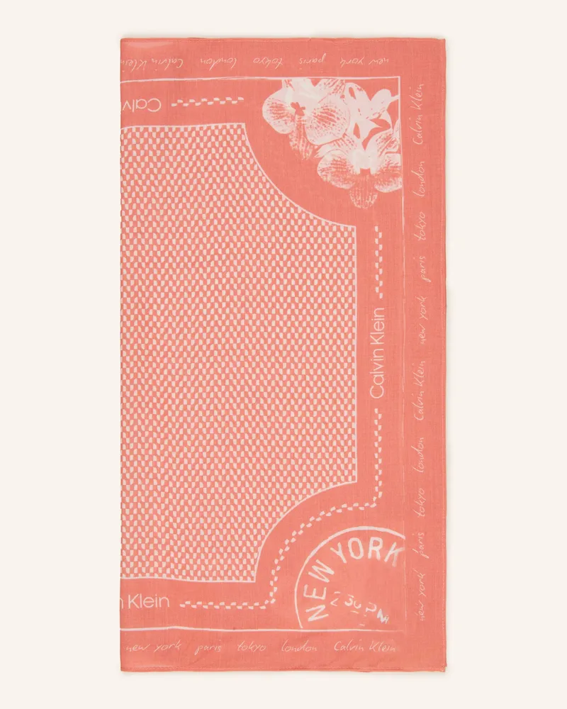 Calvin Klein Tuch rosa Lachs