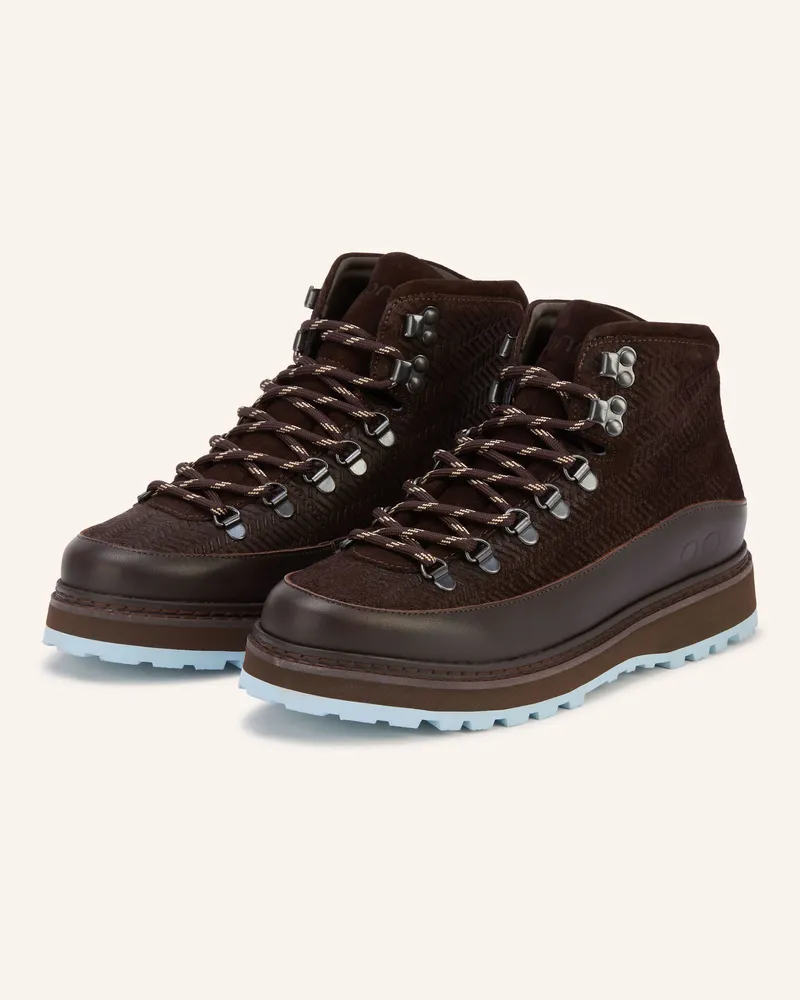 Mono Schnürboots Core Cap braun Dunkelbraun