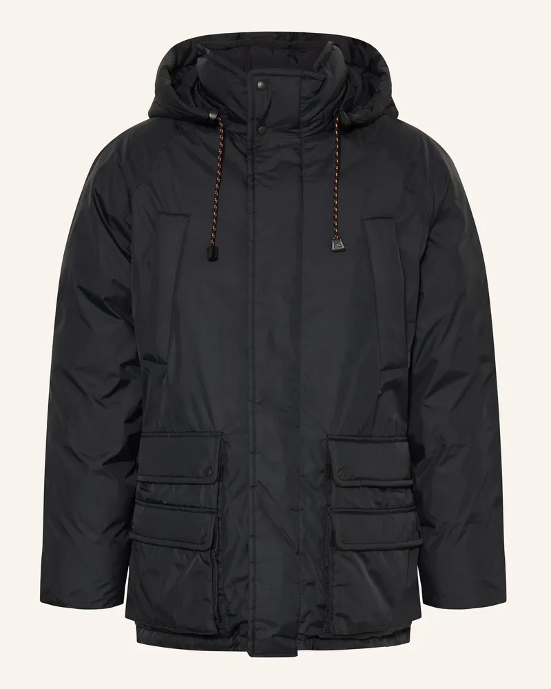 Napapijri Parka A-Gail Zum Wenden Mit Abnehmbarer Kapuze schwarz Dunkelgrau