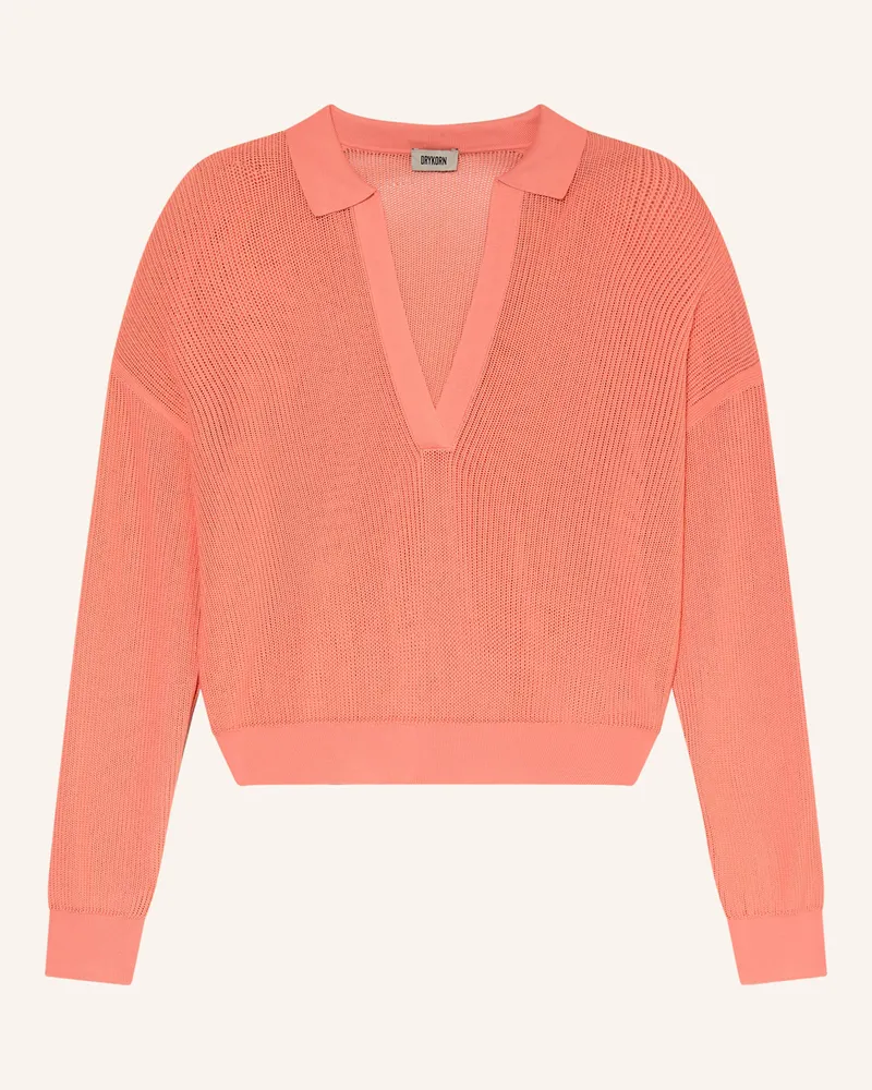 Drykorn Strick-Poloshirt Jorgia pink Lachs