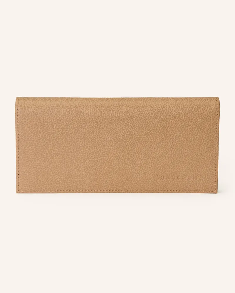 Longchamp Geldbörse Foulonne Long Continental Wallet beige Hellbraun