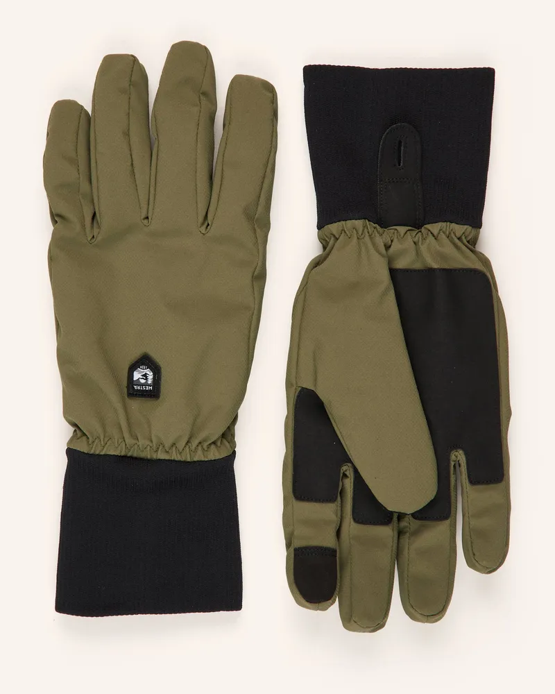 Hestra Handschuhe DIORIT mit Touchscreen-Funktion Oliv