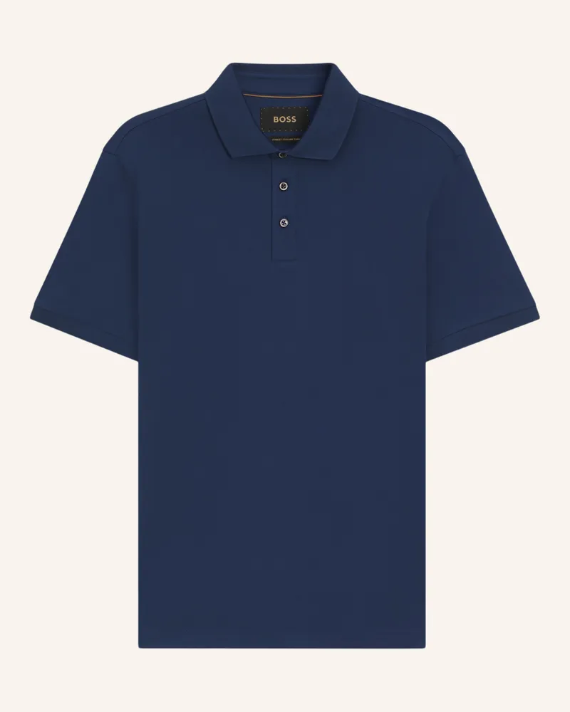 HUGO BOSS Poloshirt L-PERRY 14 Regular Fit Blau