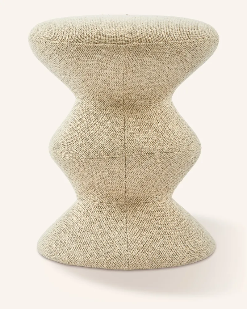 POLSPOTTEN Hocker Soft Zig Zag beige Hellbraun