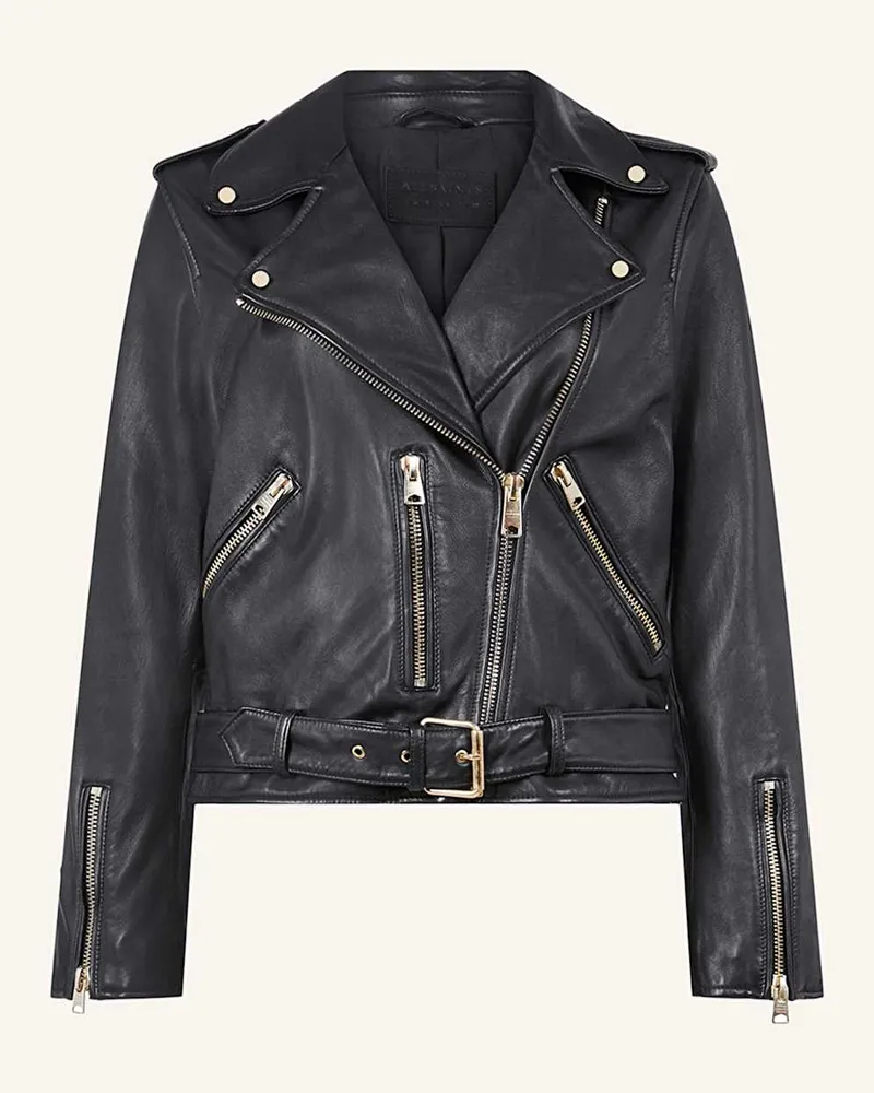 AllSaints Lederjacke BALFERN Schwarz