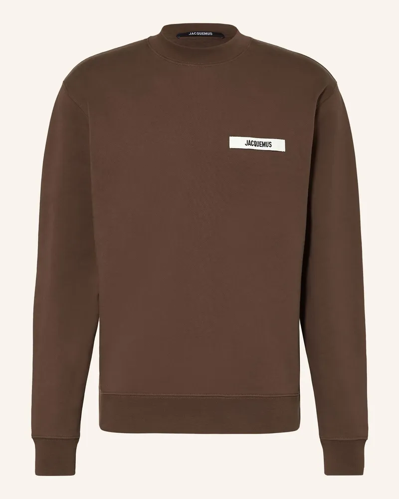 Jacquemus Sweatshirt LE SWEATSHIRT GROS GRAIN Braun
