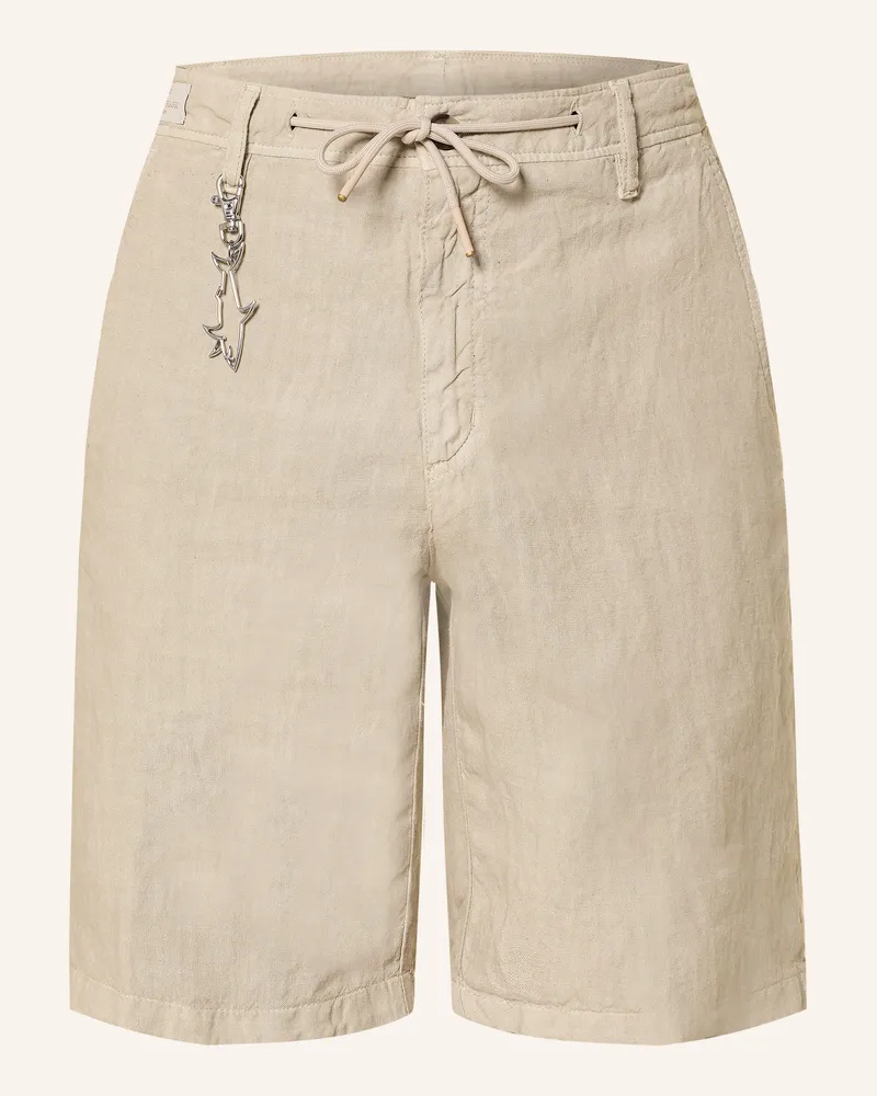 Paul & Shark Leinenshorts beige Hellbraun