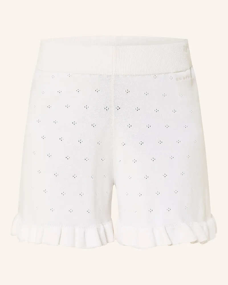 OH APRIL Strickshorts Lilou Mit Rüschen weiss Weiss