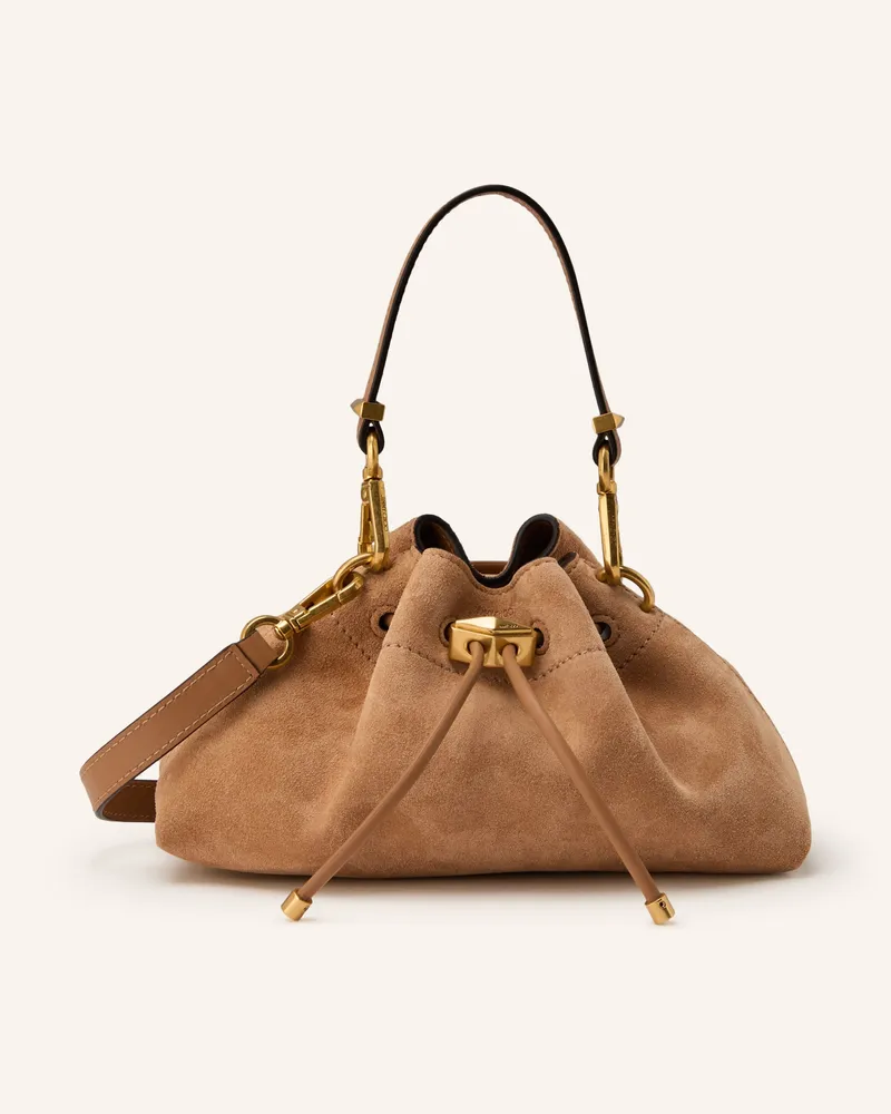 Jimmy Choo Handtasche CINCH MINI Hellbraun