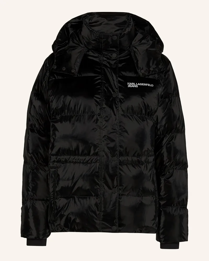 Karl Lagerfeld Jacke schwarz Schwarz