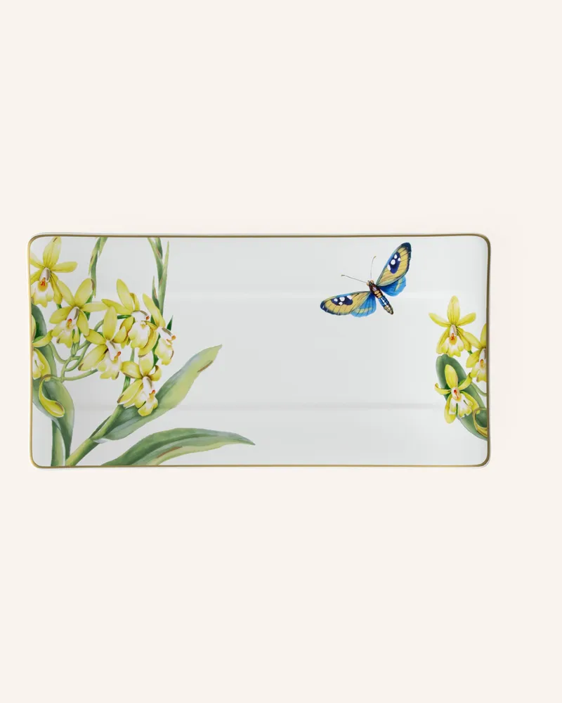 Villeroy & Boch Servierplatte Amazonia weiss Gelb
