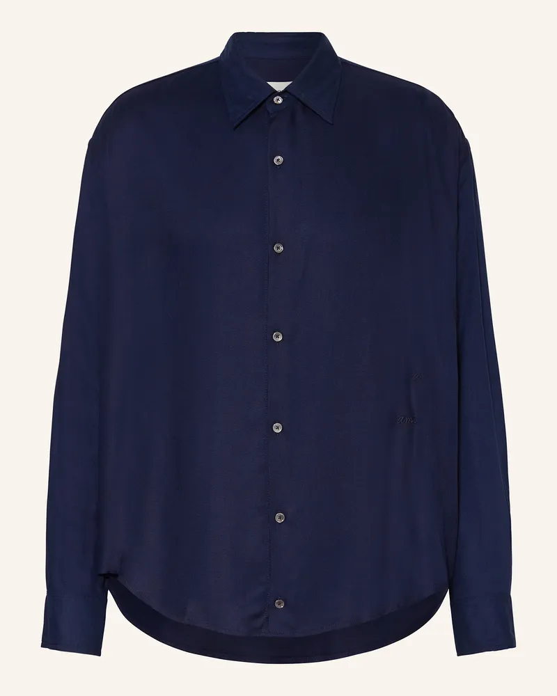 AMI Paris Hemd Comfort Fit Dunkelblau