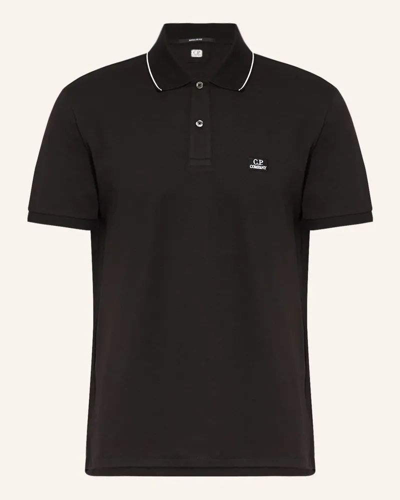 C.P. Company Piqué-Poloshirt Regular Fit Schwarz