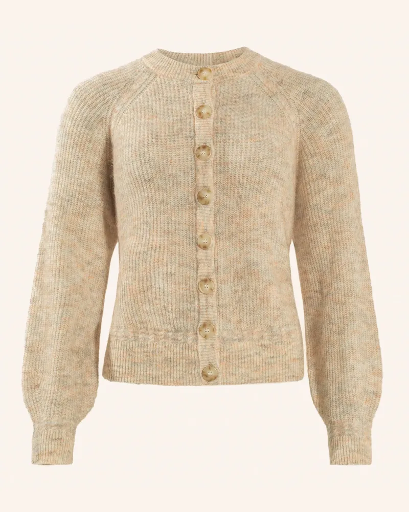 ADLYSH FEINSTRICK CARDIGAN MIT MOHAIR Beige
