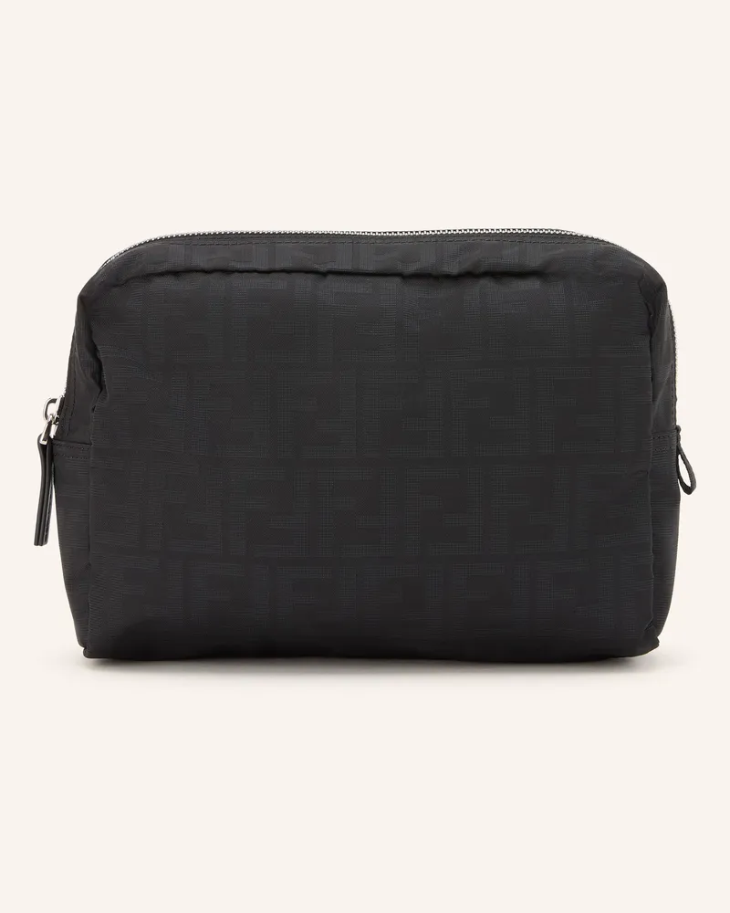 Fendi Kulturtasche Medium Ff Light schwarz Schwarz