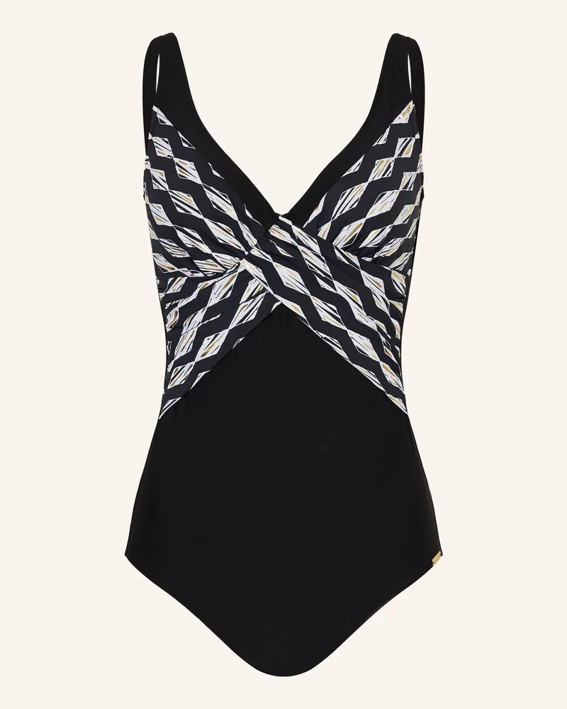 Charmline Shape-Badeanzug GILDED GRAPHIC Schwarz
