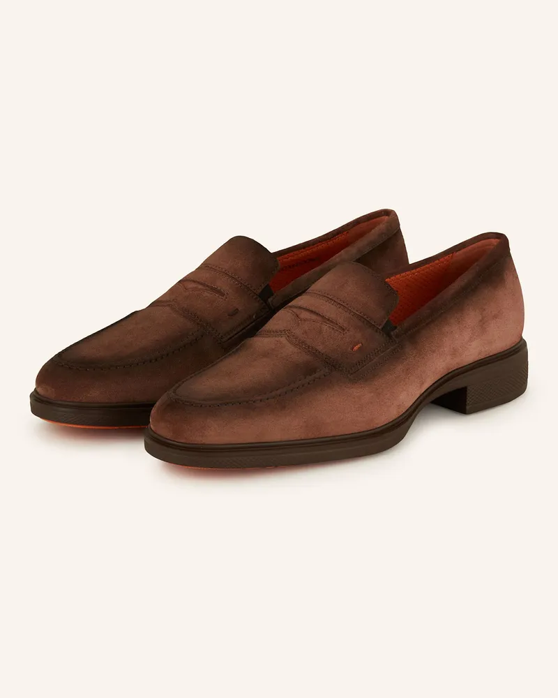 Santoni Penny-Loafer EASYLOAFER Braun
