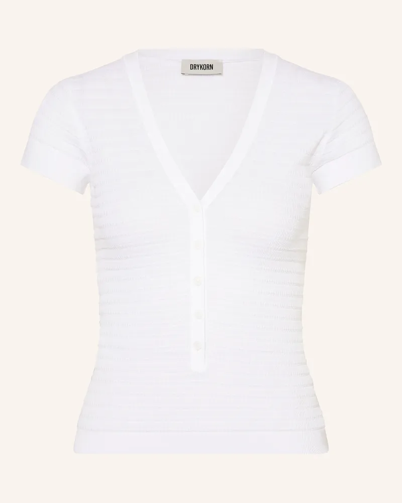 Drykorn Strickshirt ALKUNA Weiss
