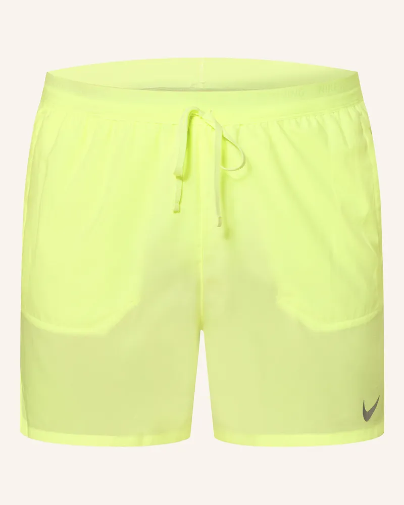 Nike Laufshorts DRI-FIT STRIDE Hellgrün