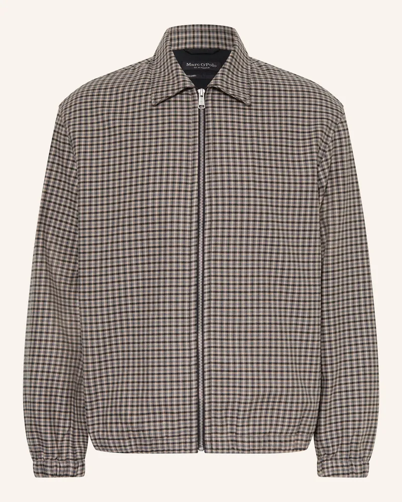 Marc O'Polo Flanell-Overjacket blau Blaugrau