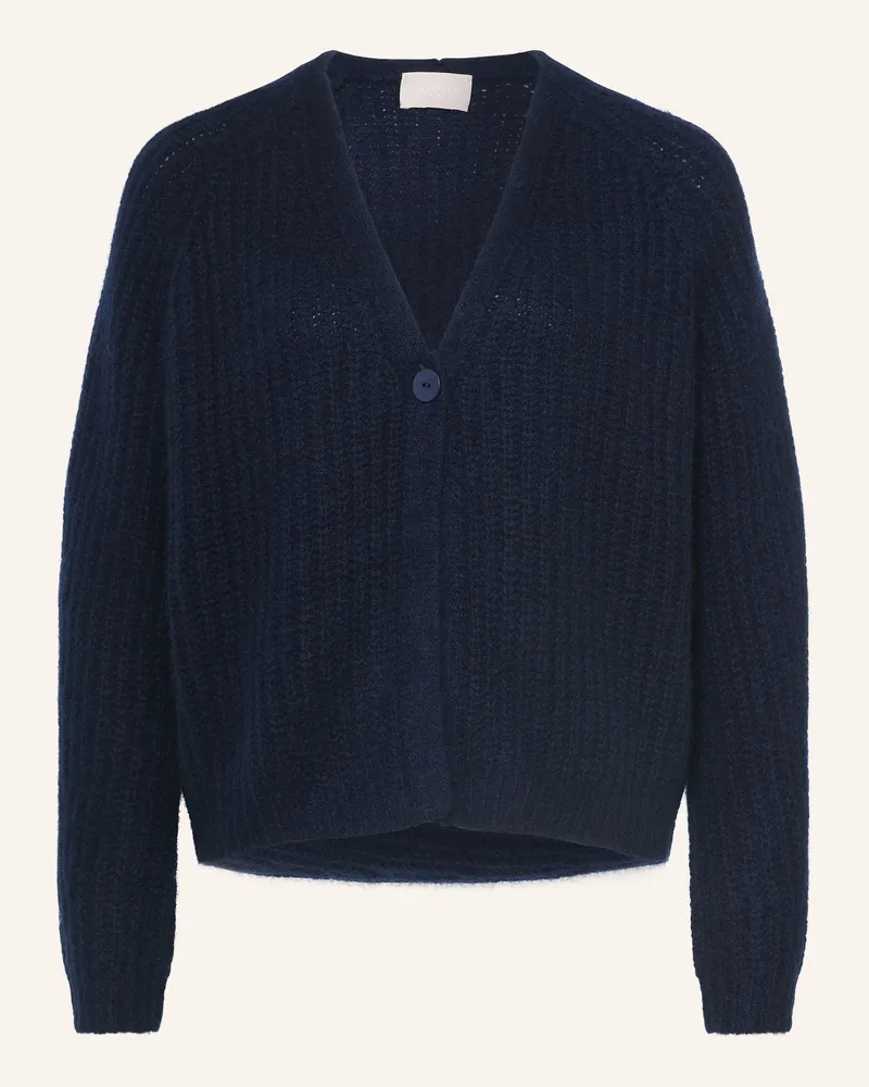 hemisphere Strickjacke Mit Cashmere blau Dunkelblau