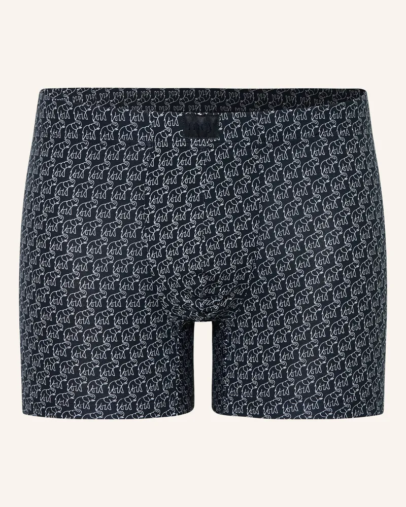 Mey Boxershorts Serie Elephant Walk blau Dunkelblau
