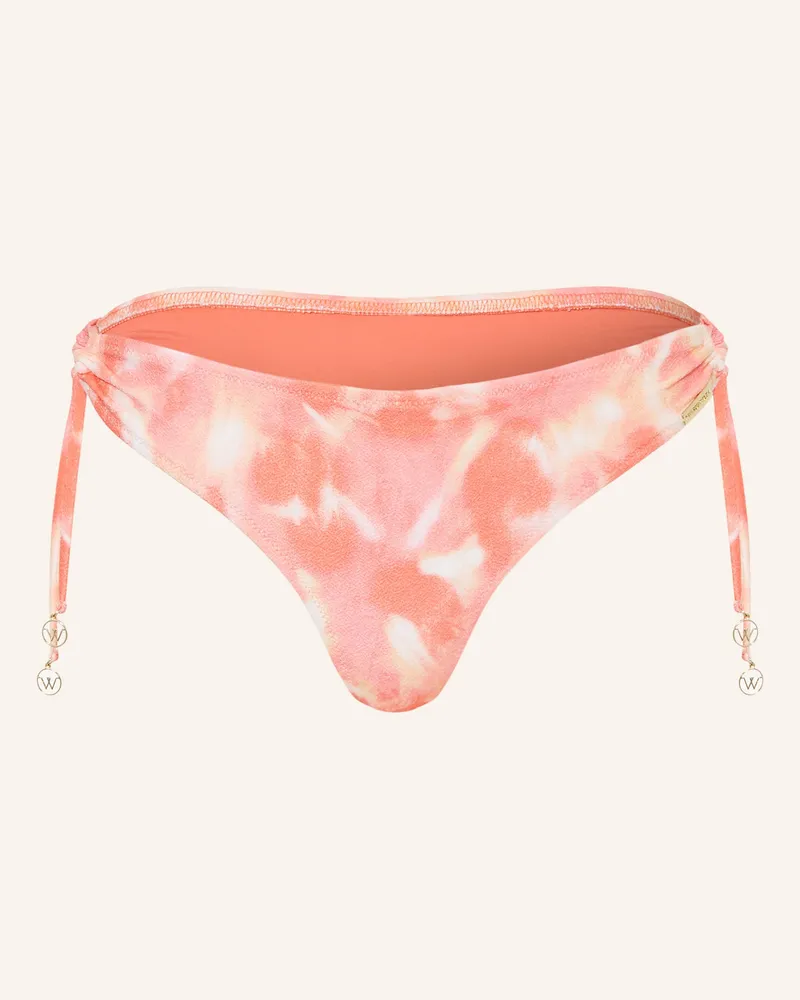 watercult Basic-Bikini-Hose SUNHAZE DREAMS mit Cut-out Hellrot
