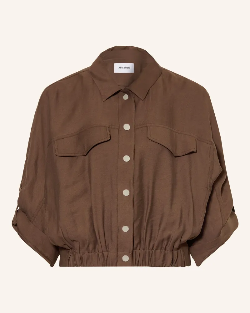 More & More Blouson Mit 3/4-Arm braun Dunkelbraun
